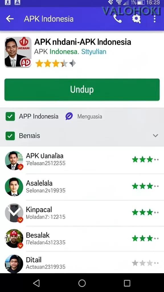 Cuplikan layar MPO999 — aktivitas