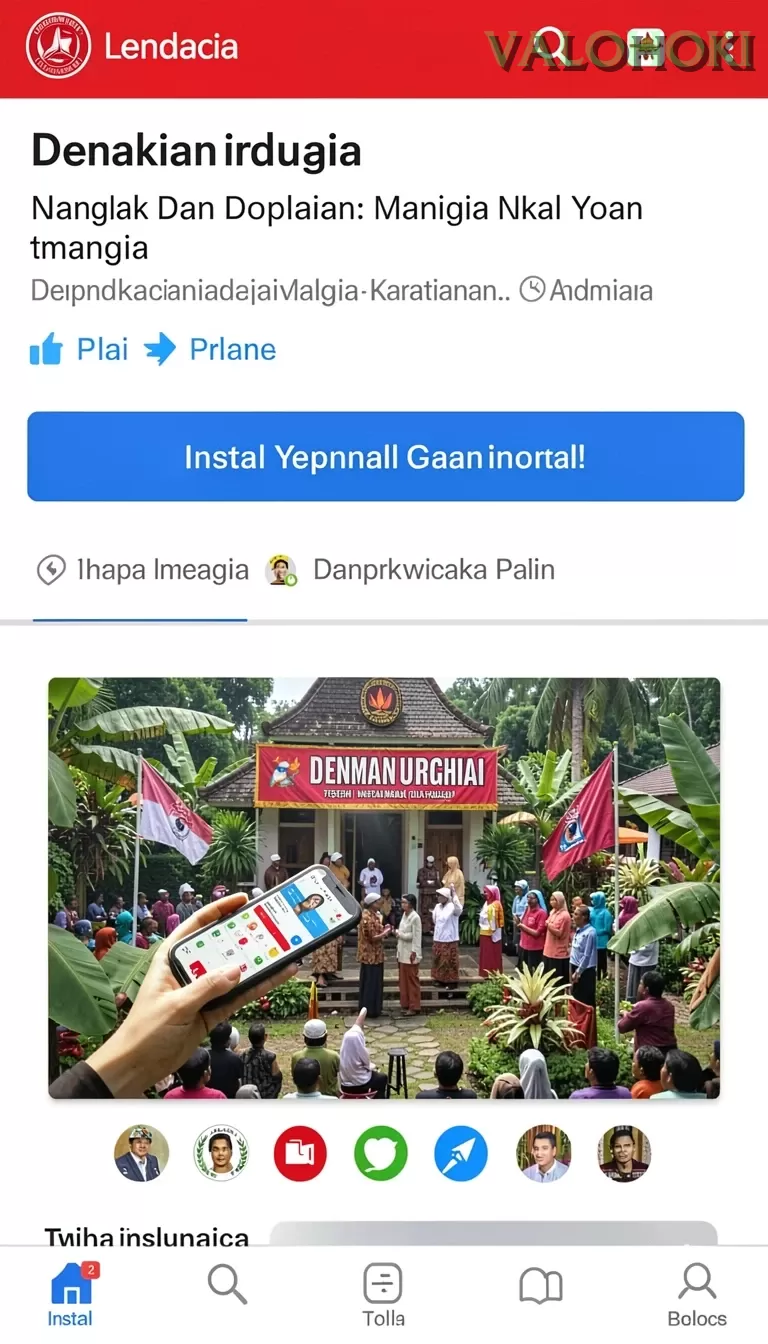 Cuplikan layar 555ZK — menu navigasi