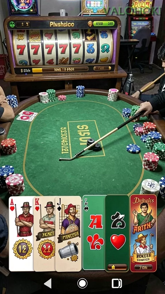 Cuplikan layar MPO666 — menu navigasi
