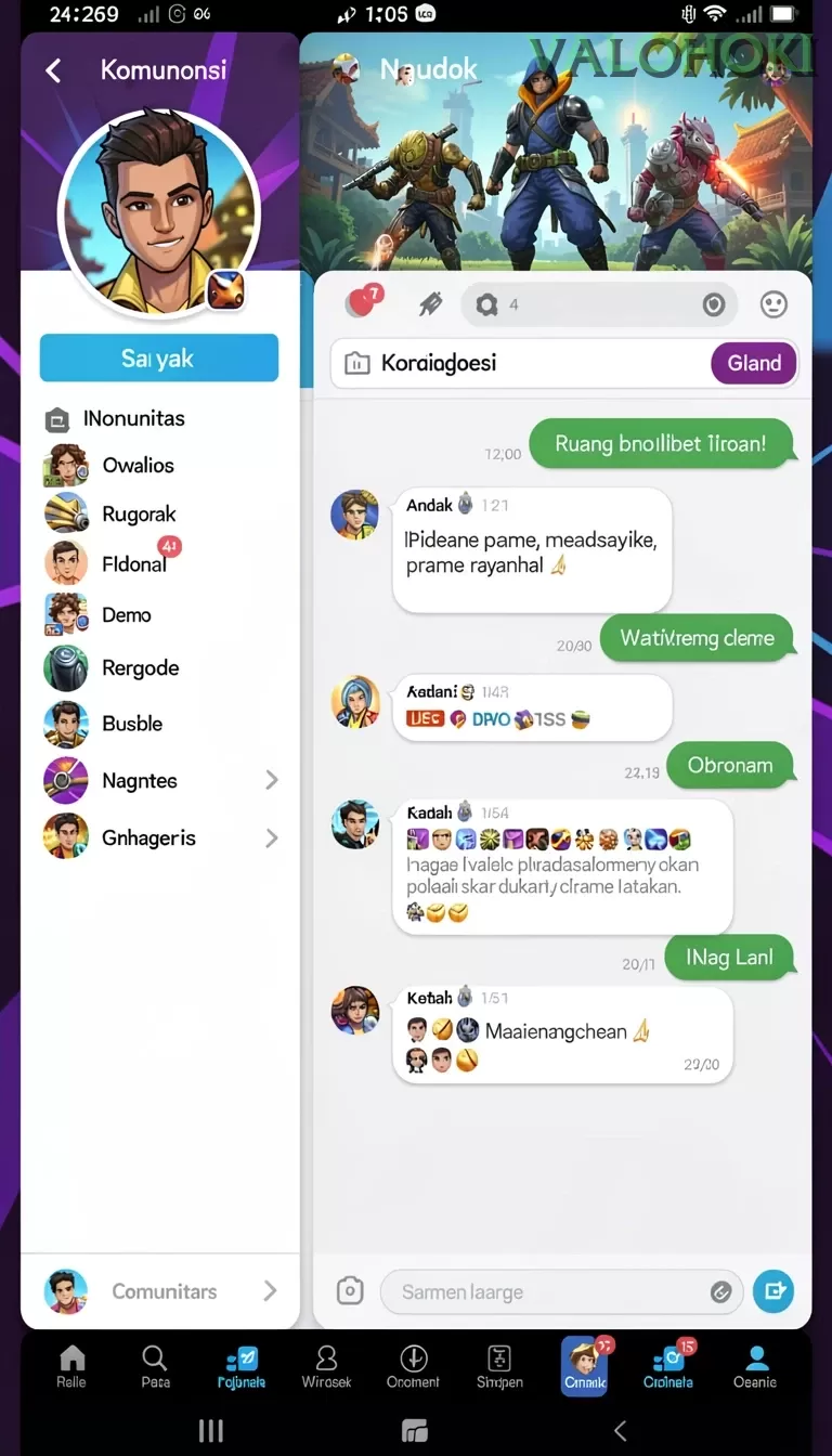 Cuplikan layar 555ZK — halaman utama