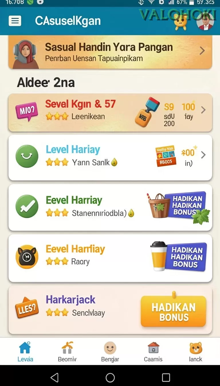 Cuplikan layar 555ZK — aktivitas
